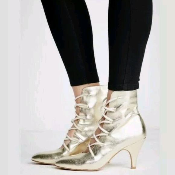 Free People Shoes - Free People x Faryl Robin Elastic Lace Up Boots